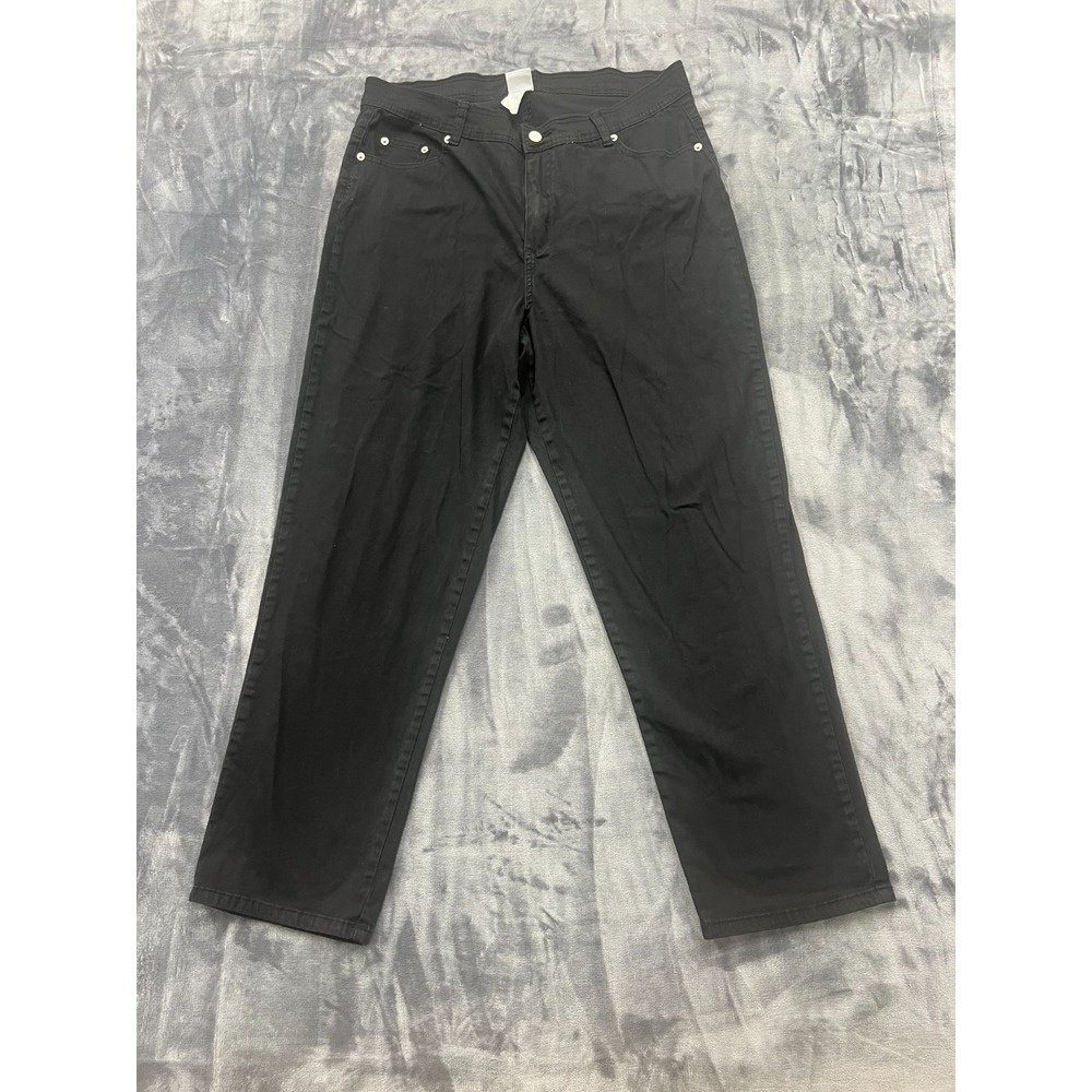JMS Just My Size Jeans Mens 34x27.5 Black Denim Cotton Stretch Mid Rise 5 Pocket
